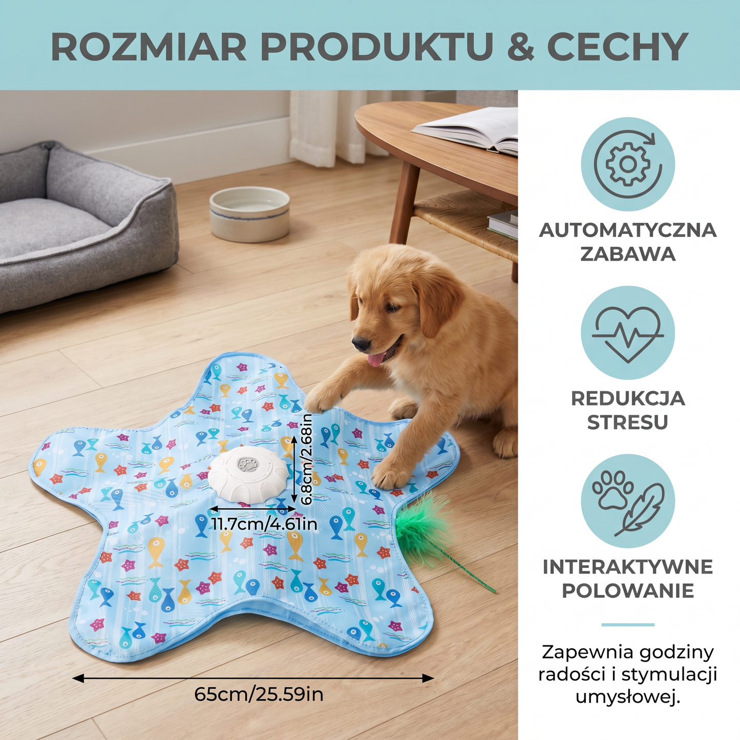 HuntingFun Dog Pro – Automatyczna zabawka dla psa do redukcji stresu i zabawy
