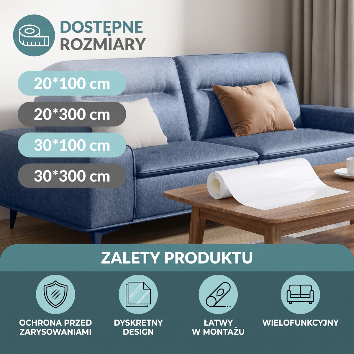 Wytrzymały Ochraniacz Na Meble Przed Drapaniem Kota